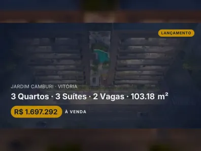 Apartamento com 3 Quartos à venda, 103m² no Jardim Camburi, Vitória