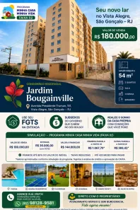 Apartamento com 2 Quartos à venda, 54m² no Vista Alegre, São Gonçalo