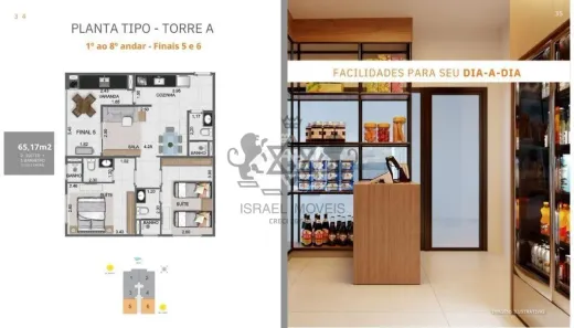 Apartamento com 2 Quartos à venda, 52m² no Parque Balneário Poiares, Caraguatatuba