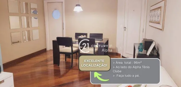 Apartamento com 3 Quartos à venda, 96m² no Alphaville Centro Industrial e Empresarial/Alphaville., Barueri