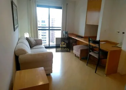 Flat com 1 Quarto para alugar, 35m² no Indianópolis, São Paulo