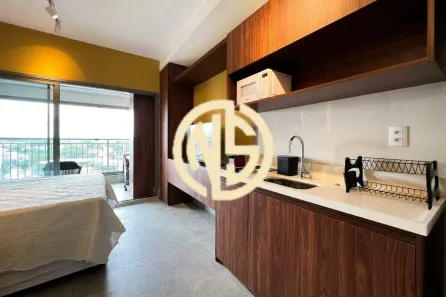 Apartamento com 1 Quarto para alugar, 28m² no Indianópolis, São Paulo