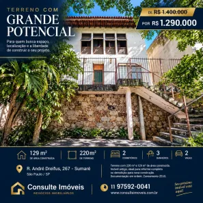 Sobrado com 2 Quartos à venda, 220m² no Sumaré, São Paulo