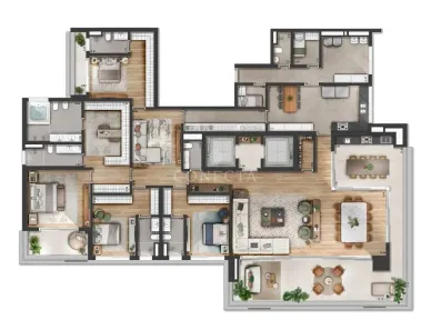 Apartamento com 4 Quartos à venda, 420m² no Green Valley Alphaville, Barueri