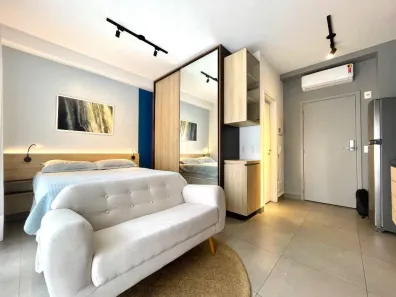 Apartamento com 1 Quarto para alugar, 32m² no Pinheiros, São Paulo