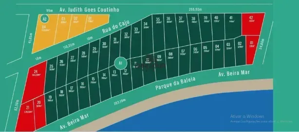 Lote/Terreno à venda, 342m² no Ponta da Fruta, Vila Velha