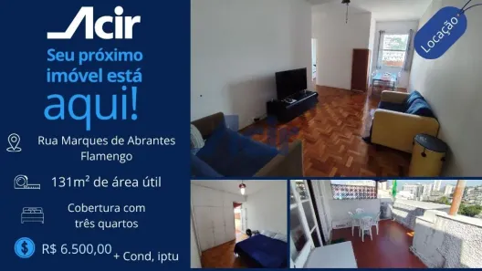 Cobertura com 3 Quartos para alugar, 131m² no Flamengo, Rio de Janeiro
