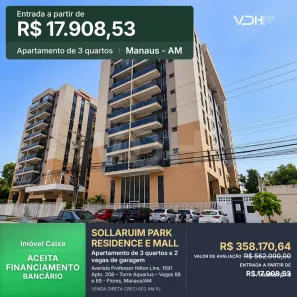 Apartamento com 3 Quartos à venda, 90m² no Flores, Manaus