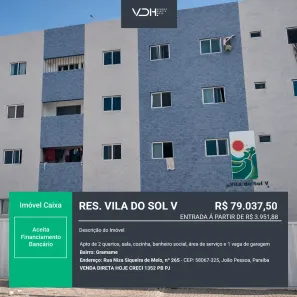 Apartamento com 2 Quartos à venda, 47m² no Gramame, João Pessoa