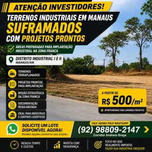 Lote/Terreno à venda, 500000m² no Distrito Industrial I, Manaus