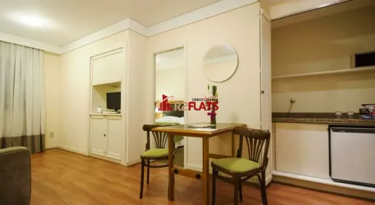 Flat com 1 Quarto à venda, 40m² no Brooklin Paulista, São Paulo