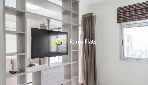 Flat com 1 Quarto para alugar, 50m² no Santo Amaro, São Paulo