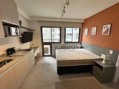 Apartamento com 1 Quarto para alugar, 22m² no Santo Amaro, São Paulo