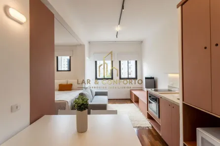 Apartamento com 1 Quarto para alugar, 27m² no Campos Elíseos, São Paulo