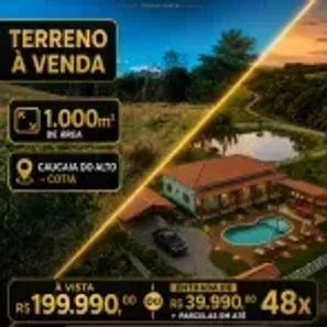 Lote/Terreno à venda, 1000m² no dos Mendes (Caucaia do Alto), Cotia