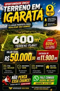 Lote/Terreno à venda, 600m² no , Igaratá
