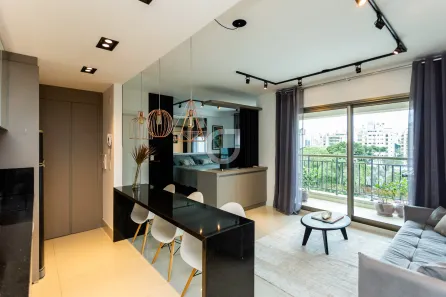 Apartamento com 1 Quarto para alugar, 45m² no Batel, Curitiba