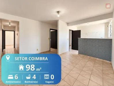 com 6 Quartos para alugar, 98m² no Setor Coimbra, Goiânia
