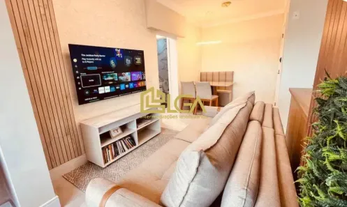 Apartamento com 2 Quartos para alugar, 63m² no Marapé, Santos