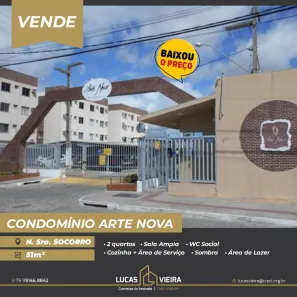 Apartamento com 2 Quartos à venda, 51m² no São Brás, Nossa Senhora do Socorro