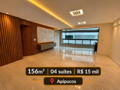 Apartamento com 4 Quartos para alugar, 158m² no Monteiro, Recife