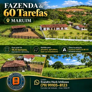 Fazenda/Sítio à venda, 181500m² no Centro, Maruim