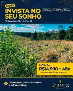 Lote/Terreno à venda, 500m² no Centro (Caucaia do Alto), Cotia