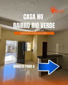 Casa com 2 Quartos para alugar, 100m² no Rio Verde, Parauapebas