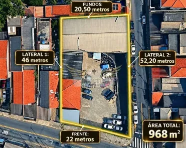 à venda, 968m² no Santa Maria, Santo André