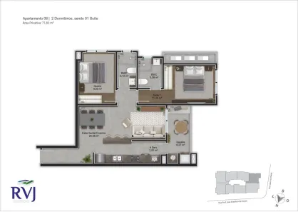 Apartamento com 2 Quartos à venda, 72m² no Trindade, Florianópolis