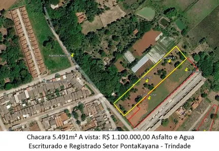 Lote/Terreno à venda, 5491m² no Setor Ponta Kayana, Trindade