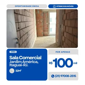 Ponto Comercial à venda, 32m² no Jardim América, Itaguaí