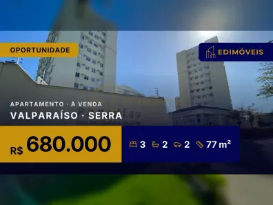 Apartamento com 3 Quartos à venda, 77m² no Valparaíso, Serra