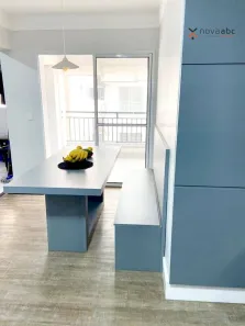 Apartamento com 3 Quartos para alugar, 96m² no Vila Scarpelli, Santo André