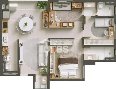Apartamento com 3 Quartos à venda, 82m² no Parque Amazônia, Goiânia