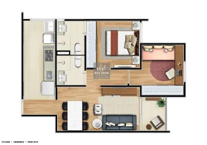 Apartamento com 2 Quartos à venda, 61m² no Casa Branca, Santo André