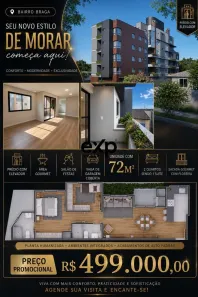 Apartamento com 2 Quartos à venda, 72m² no São Pedro, São José dos Pinhais