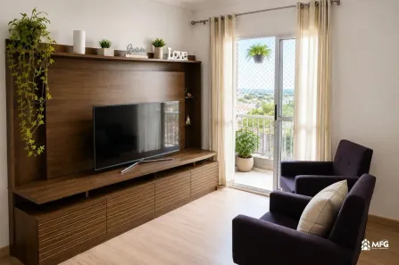 Apartamento com 2 Quartos à venda, 55m² no Wanel Ville, Sorocaba
