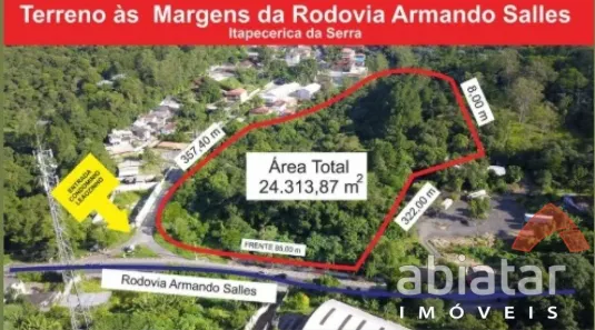 Lote/Terreno à venda, 24313m² no Centro, Itapecerica da Serra