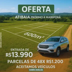 Lote/Terreno à venda, 600m² no Centro, Mairiporã