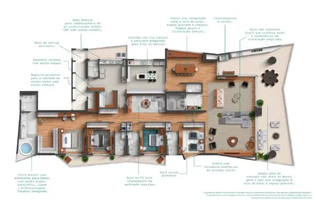 Apartamento com 4 Quartos à venda, 457m² no Gonzaga, Santos