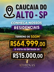 Lote/Terreno à venda, 500m² no Recreio Topázio (Caucaia do Alto), Cotia