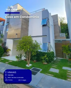 Casa de Condomínio com 4 Quartos à venda, 150m² no Recanto dos Vinhais, São Luís