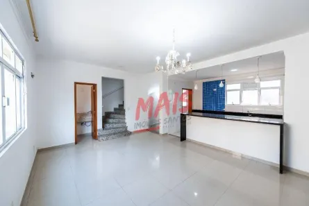 Casa de Condomínio com 3 Quartos para alugar, 138m² no Boqueirão, Santos