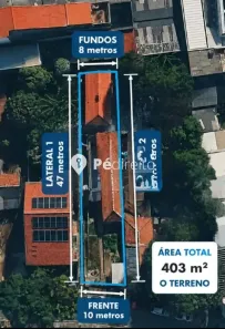Lote/Terreno à venda, 413m² no Vila Alpina, São Paulo
