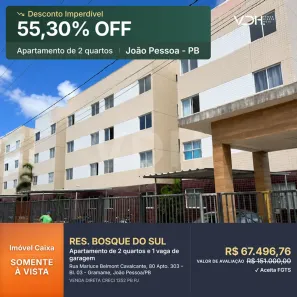 Apartamento com 2 Quartos à venda, 43m² no Gramame, João Pessoa