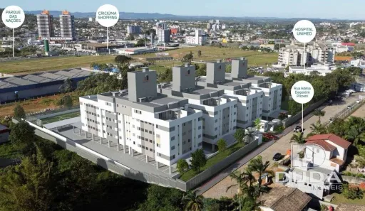 Apartamento com 2 Quartos à venda, 46m² no Ceará, Criciúma