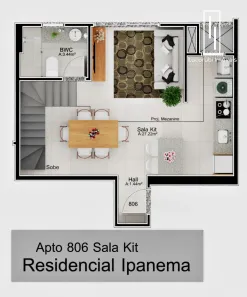 Apartamento com 1 Quarto à venda, 56m² no Carvoeira, Florianópolis