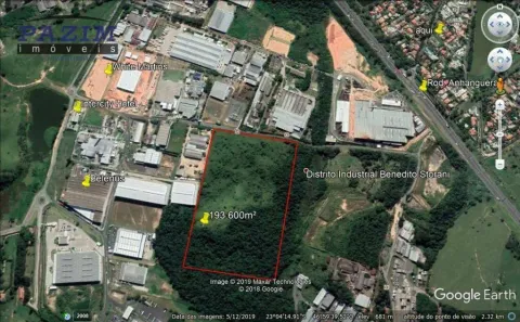 Lote/Terreno à venda, 193600m² no Distrito Industrial Benedito Storani, Vinhedo
