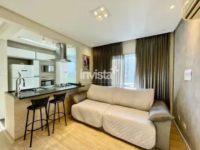 Apartamento com 1 Quarto para alugar, 51m² no Gonzaga, Santos